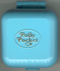 1991 - Polly Pocket Dinnertime Ring and Ring Case - Bluebird Toys