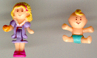 1993 - Polly Pocket Baby and Ducky Locket - Babysitter Collection