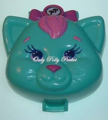 Polly Pocket Cuddly Kitty Bluebird Cat Shaped Room #3154DV 1993 CR62