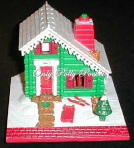 Chalet Vintage Polly Pocket Musical Holiday Ski Lodge Chalet figures 1993 by Bluebird t 