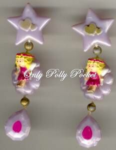 Polly Pocket Stardust Fairy Earrings