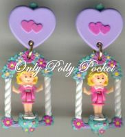 1993 - Polly Pocket Polly's Swing Earrings - Classic Collection