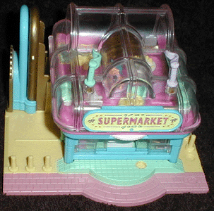 1995 - Polly Pocket Supermarket - Pollyville - Bluebird Toys