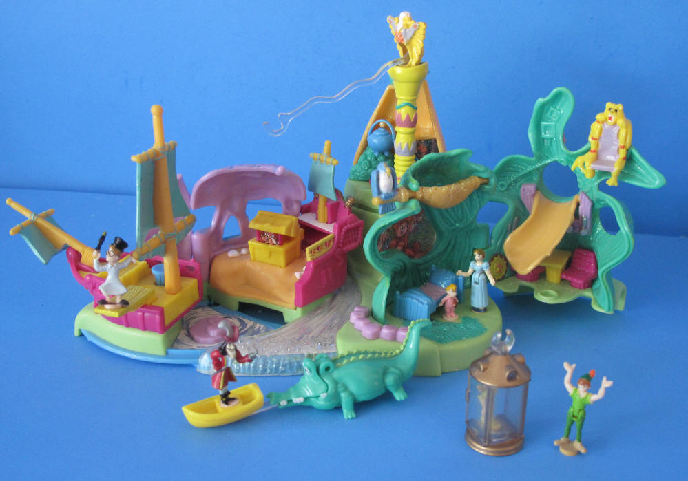 Vintage 1993 Mattel Disney World Peter Pan Captain Hook Action Figure  Playset for sale online