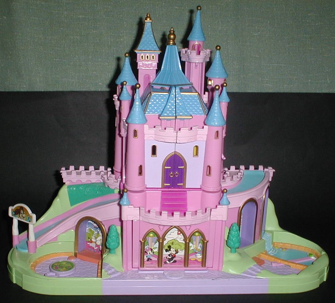 Vintage Polly Pocket Disney Magic Kingdom Castle, Peter Pan & Dumbo 99%  complete